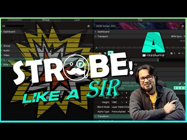 Advanced #STROBE Tutorial #RESOLUME  | VJ Tips !