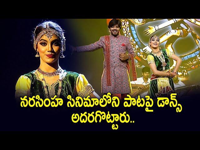 Meriseti Puvva Song Dance Performance By Aqsha Khan & Sudheer | Dhee 10 | ETV Telugu