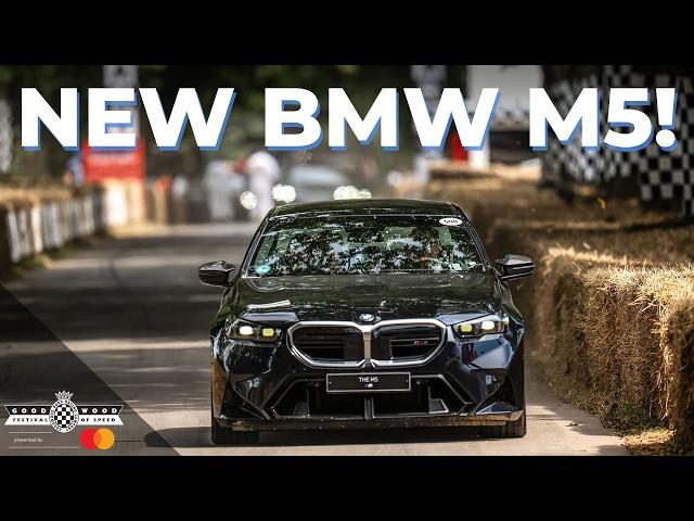 New hybrid BMW M5 makes WORLD DEBUT on Goodwood Hill