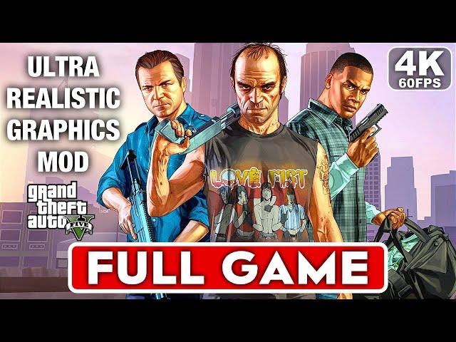 GTA 5 Gameplay Walkthrough Part 1 FULL GAME - ULTRA REALISTIC GRAPHICS [4K 60FPS PC] No Commentary