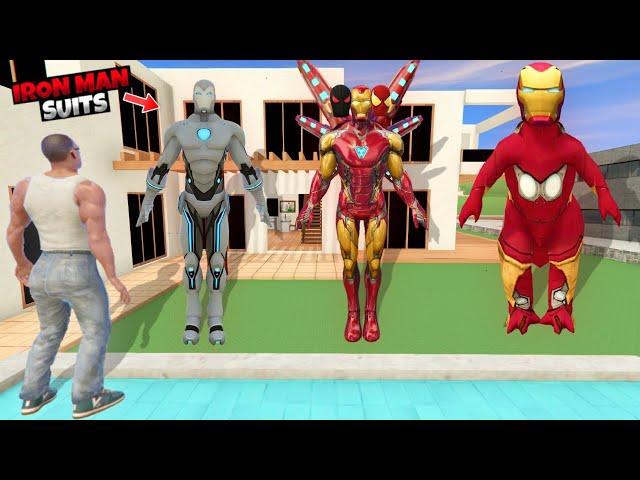 Stealing Every IRON MAN SUIT In INDIAN BIKES DRIVING 3D