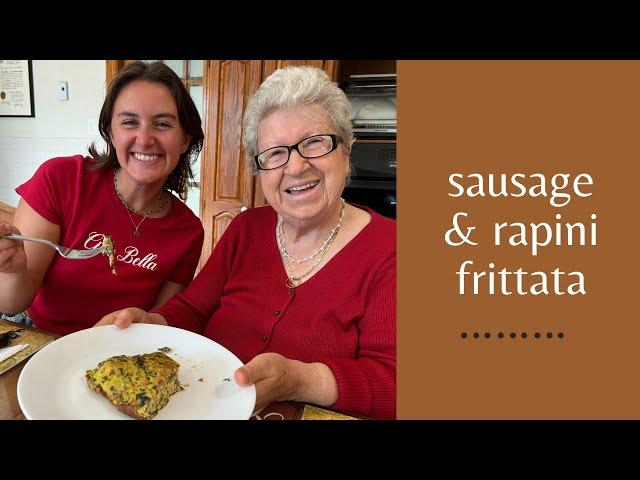 Nonna Mia's Scrumptious Sausage & Rapini Frittata (e114)