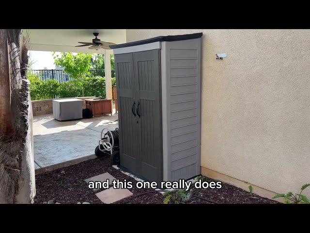 Rubbermaid Outdoor Small Vertical Resin Storage Shed Review