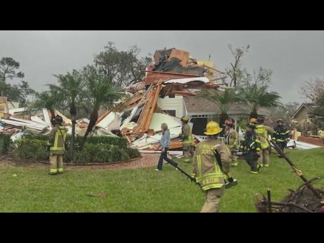 Rare EF-2 tornado slams Central Florida