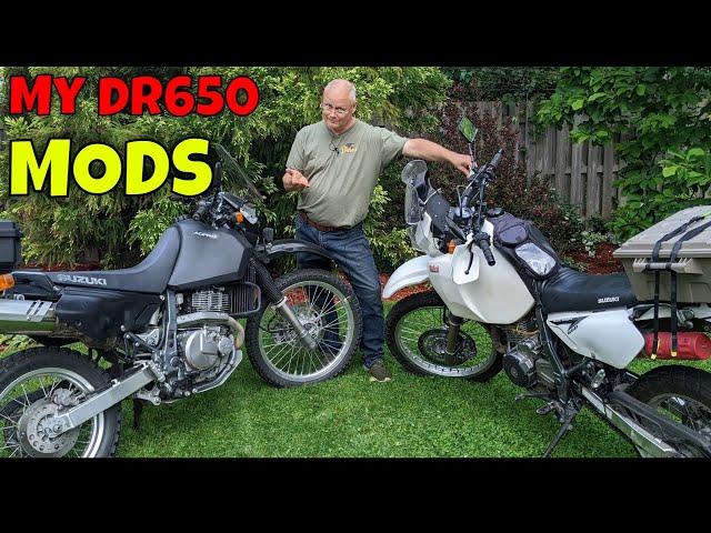 Today, I show you my DR650 mods.