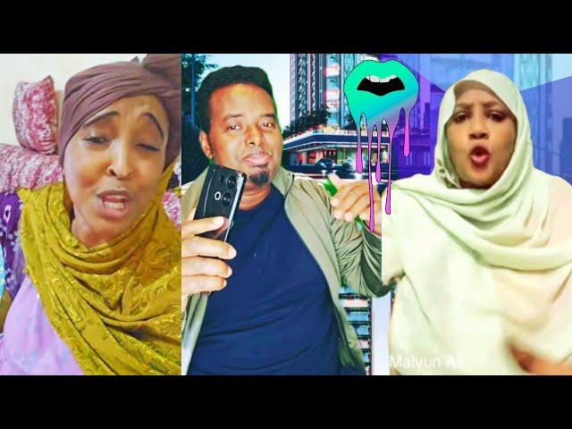 Saida Gacal Iyo Dahiir Alasow Iyo Mama Malyuun Ali Oo waa kuwa afkooda ku jiifa Tiktok Live