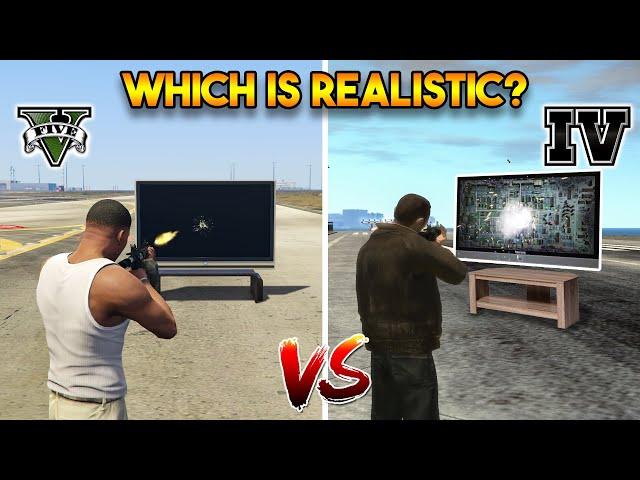 GTA 5 VS GTA 4 (WHICH IS MORE REALISTIC?)