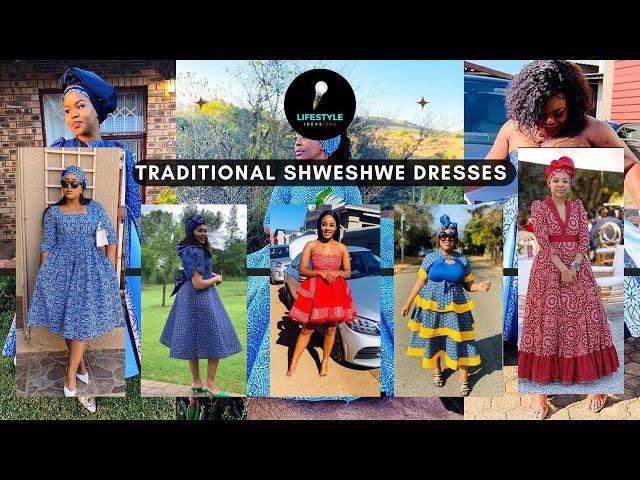 30 Traditional Shweshwe Dresses | Elegant Southafrica Traditional Dresses