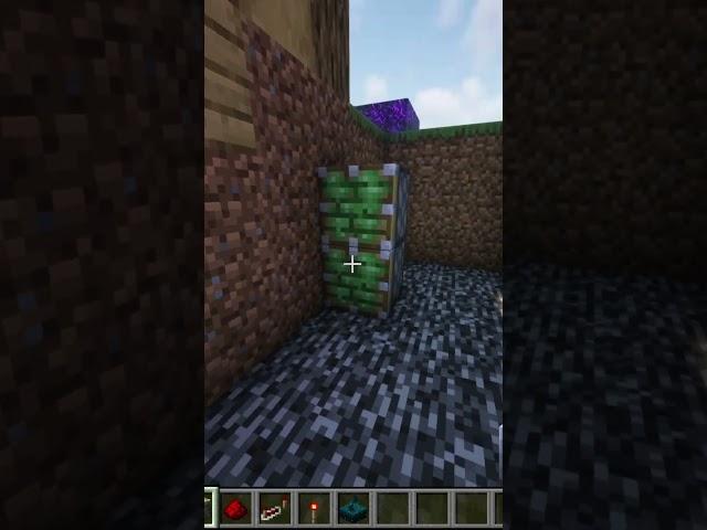 MINECRAFT PITFALL TRAP #minecraft #minecraftshorts #shorts