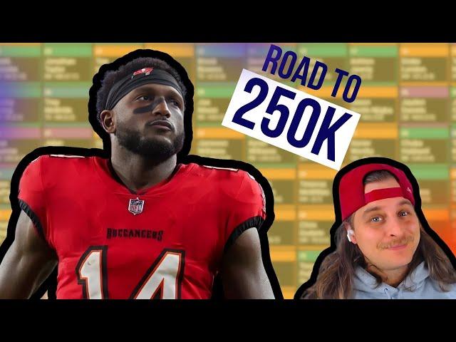 ROAD TO 250K (BEST BALL FANTASY FOOTBALL DRAFTS)