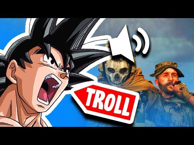 Goku voice trolls in WARZONE Call of Duty!!