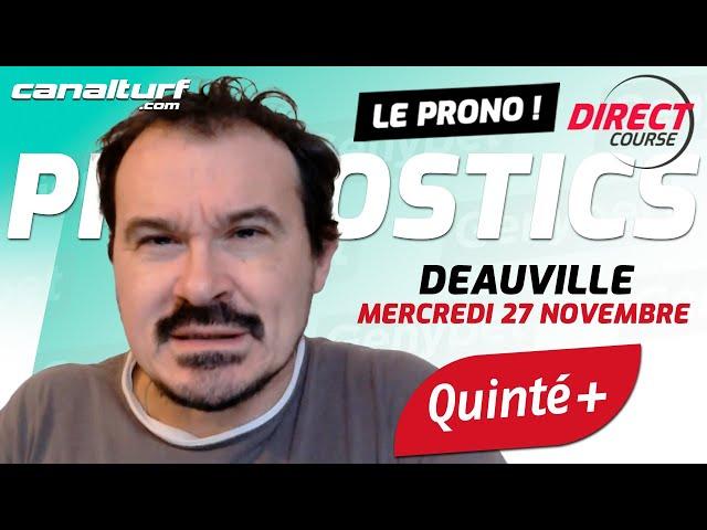 Pronostic Quinté et des courses PMU du Mercredi 27 novembre 2024 - En partenariat avec @GenybetTurf