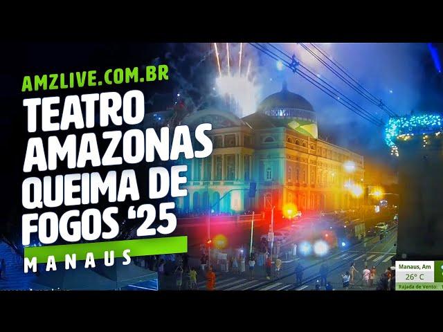 Queima de fogos Teatro Amazonas 2025