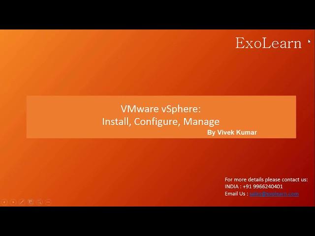 VMware Courses Online| VMware Online Training Demo Video | Exolearn