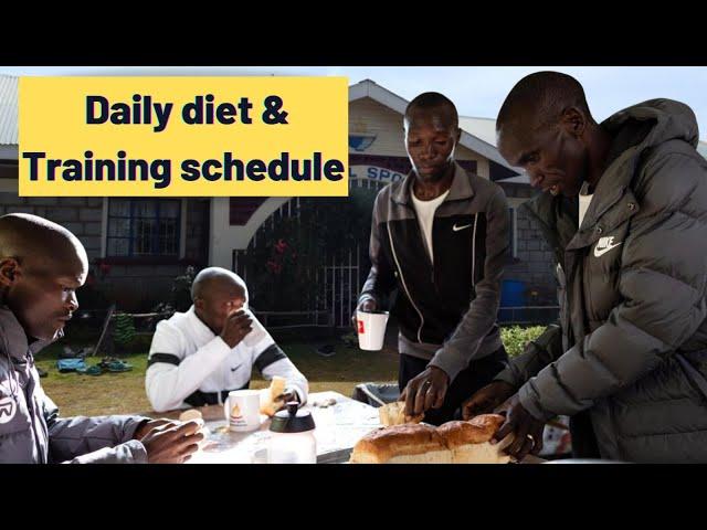 Diet of Eliud Kipchoge and other Kenian elite runners. Typical eating and training schedule.