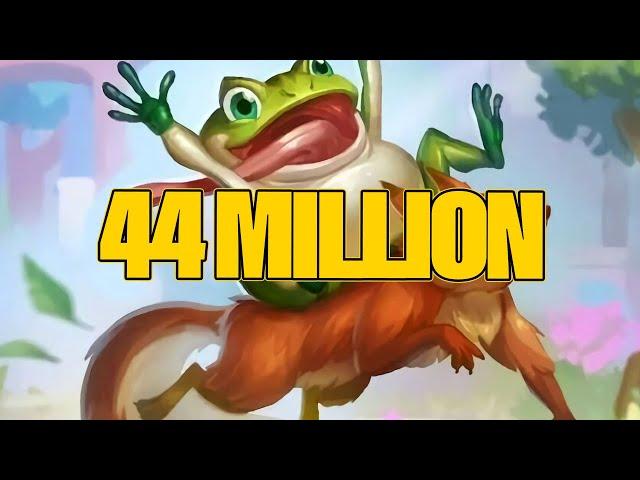 The 44 Million Attack Leapfrogger Build | Dogdog Hearthstone Battlegrounds