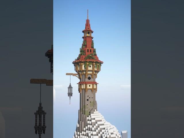Wizard tower ‍️#minecraft #minecraftbuilding #minecraftpe #minecraftshorts