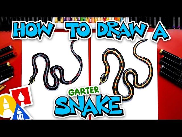 How To Draw A Garter Snake