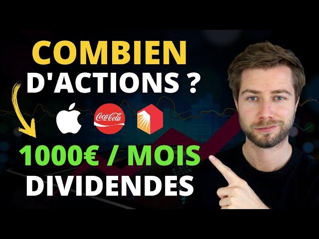 Combien d'actions faut-il pour toucher 1000 euros nets par mois de dividendes ?