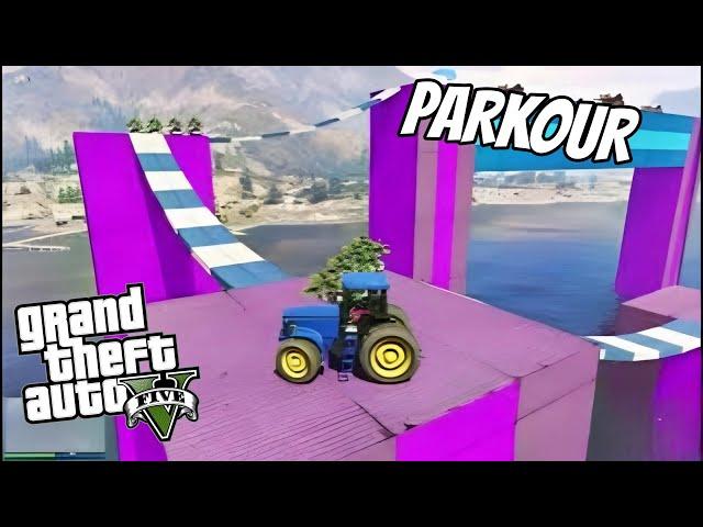 Barbadi Stunt Race & Tractor Race Parkour | GTA V