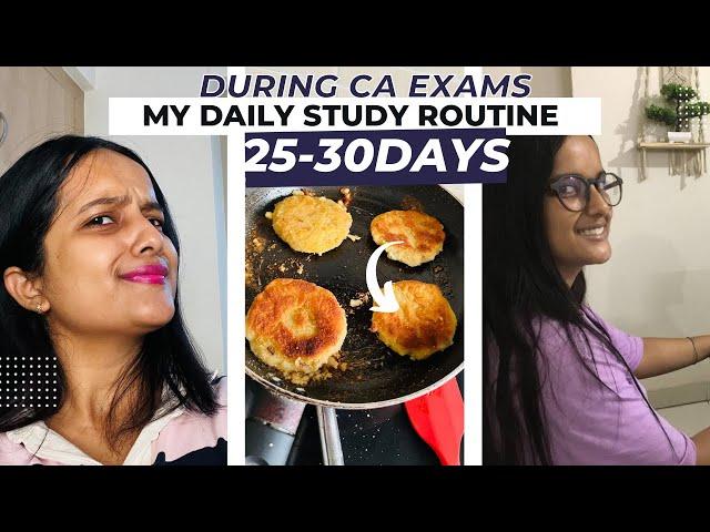 My 8-9hours Study Routine during CA Exams | How I covered maximum in minimum time| CA Isha Verma