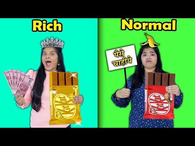 Rich Vs Normal Food Challenge | Hungry Birds