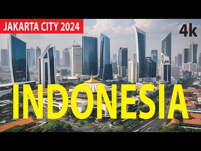 Jakarta City 2024 , Indonesia 4K By Drone