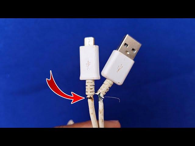 Do not throw away the original cable of the phone, but fix it in seconds