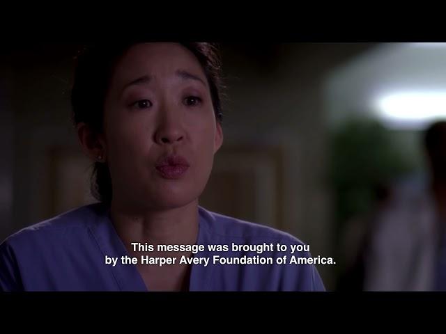 [greys anatomy] this message was brought to you by the Harper Avery Foundation of America