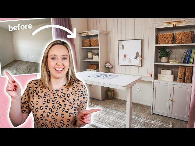 DIYing my DREAM craft room!  Renter-friendly craft room makeover