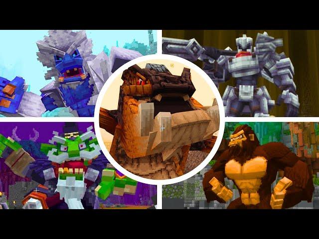 Minecraft: Boss Expansion DLC by Honeyfrost - All Bosses/All Boss Fights Gameplay