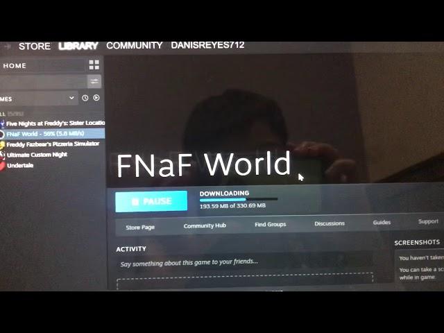 Fnaf world (optional steam download) Please read description!