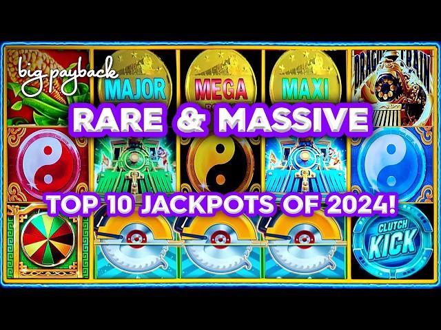 RARE & MASSIVE! Top 10 MOST EXCITING Slot Jackpots 2024 - THIS IS WHY WE WATCH!