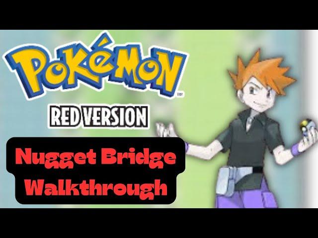 Pokemon Red GB Nugget Bridge Walkthrough | TheAnonymousBear