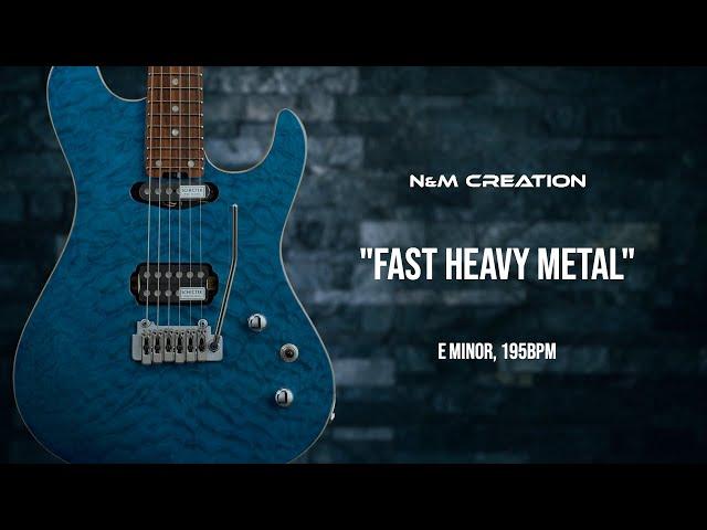 Fast Heavy Metal Backing Track in Em | BT-302