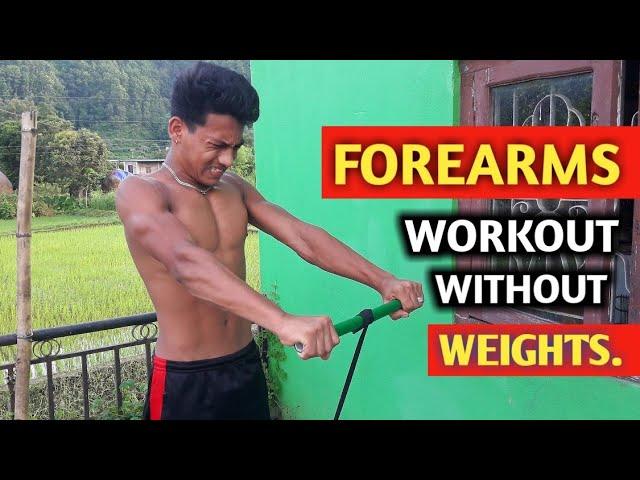 FOREARM WORKOUT Without Weights | poor man's gym | ANISH FITNESS |