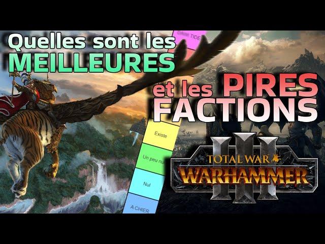 Quelles sont les meilleures & pires factions de Total War Warhammer 3 ! Tierlist sur Twitch