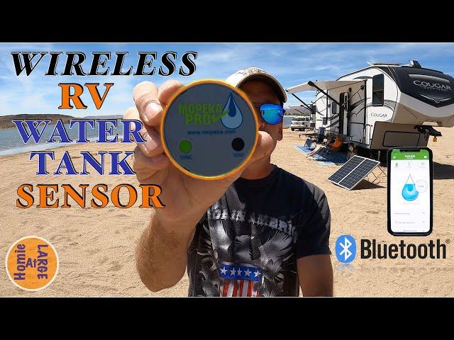 WIRELESS RV WATER TANK SENSOR Mopeka Pro Check Water Monitor Install, Review & Test