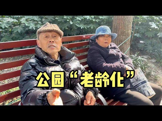 公园“老龄化”？上海爷叔说老龄化社会现象，一针见血道出现实