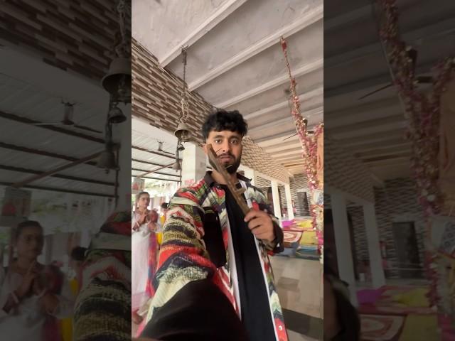 Sejal ne vrindavan ke mandir ka saman tod diya  #sejalgabashorts #teratrigun #minivlog #vlog