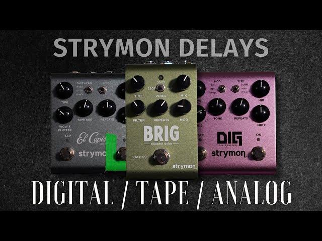 Which do you need? Hear the differences between Digital, Tape, & Analog delays