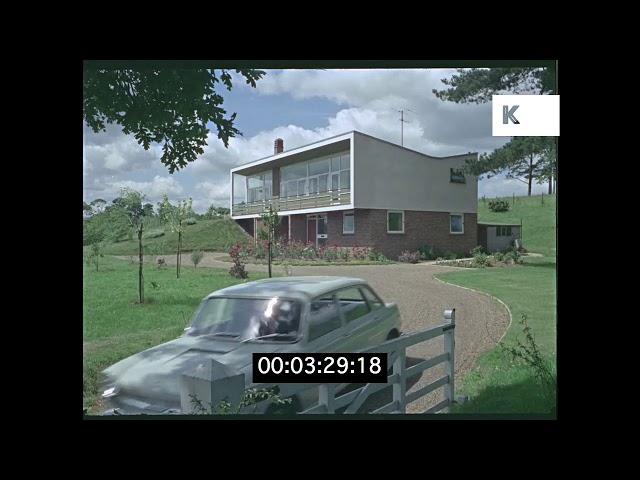 1960s Modern House, Garage, Modernist Architecture HD from 35mm