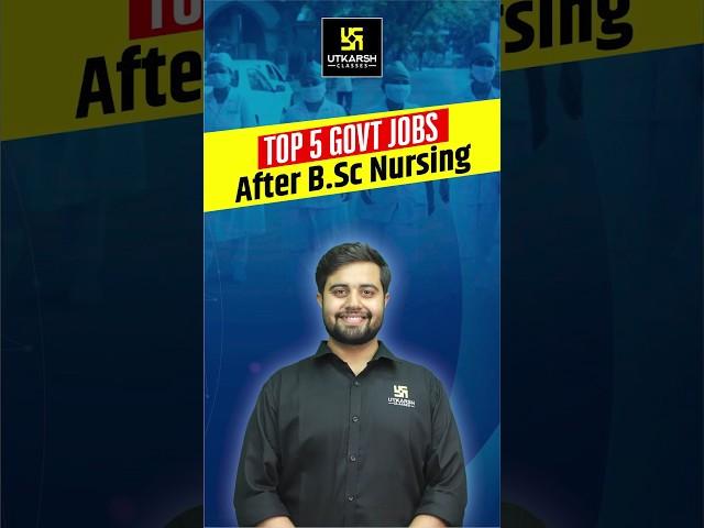 Top 5 Government Jobs After BSc Nursing #bscnursing #shorts | Dr. Himanshu Sir