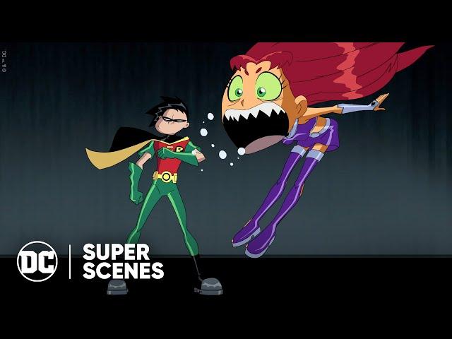 Teen Titans - Starfire is Jealous of Robin’s Date | Super Scenes | DC