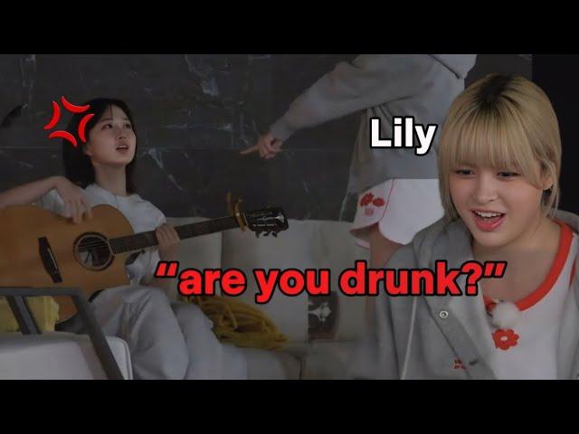 NMIXX LILY thought HAEWON is drunk for doing this in front of her