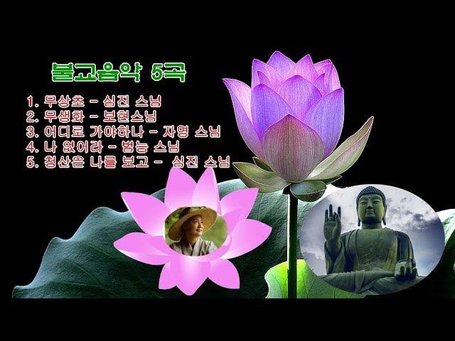 심연을 울리는 불교음악 5곡 - 무상초, 무생화, 어디로 가야하나, 나 없어라, 청산은 나를 보고