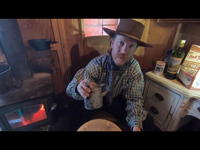 Camp Cooking, Baking Biscuits On A Woodstove