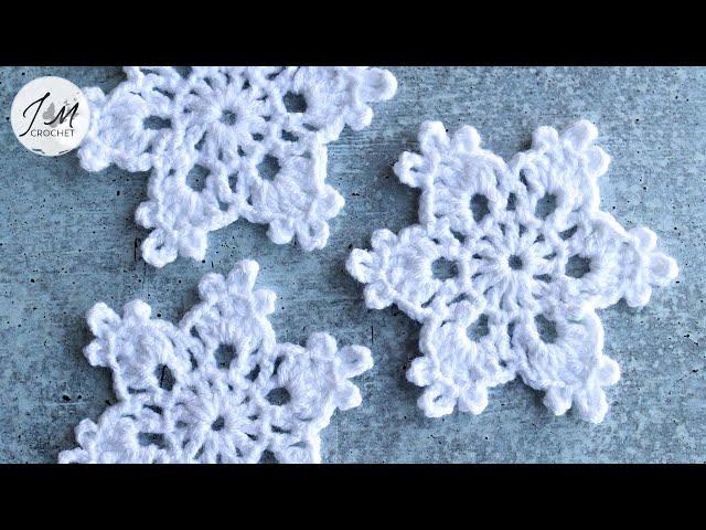 ️How to Crochet a Simple and Easy Snowflake