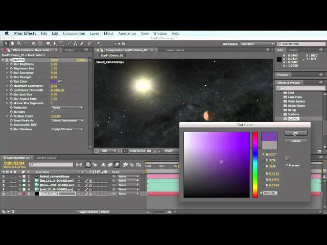 StarPro for After Effects: 3D software integration