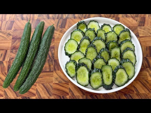 오이 간단하게 5분 조리 끝! 썰어서 절이기만! 오이 대량 소진 레시피!
